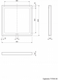 Ogledalo TITAN 80